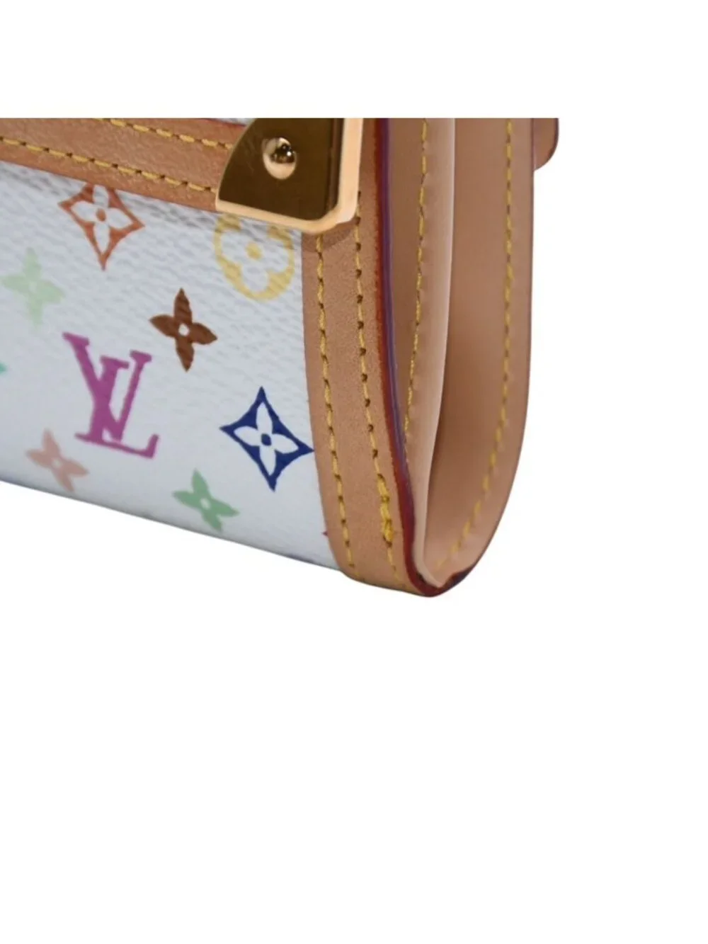 Louis Vuitton Wallet Porte Monnaie Billets Cartes Credit Monogram Multicolor